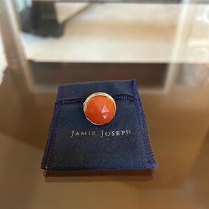 Jamie Joseph Orange Chalcedony Ring